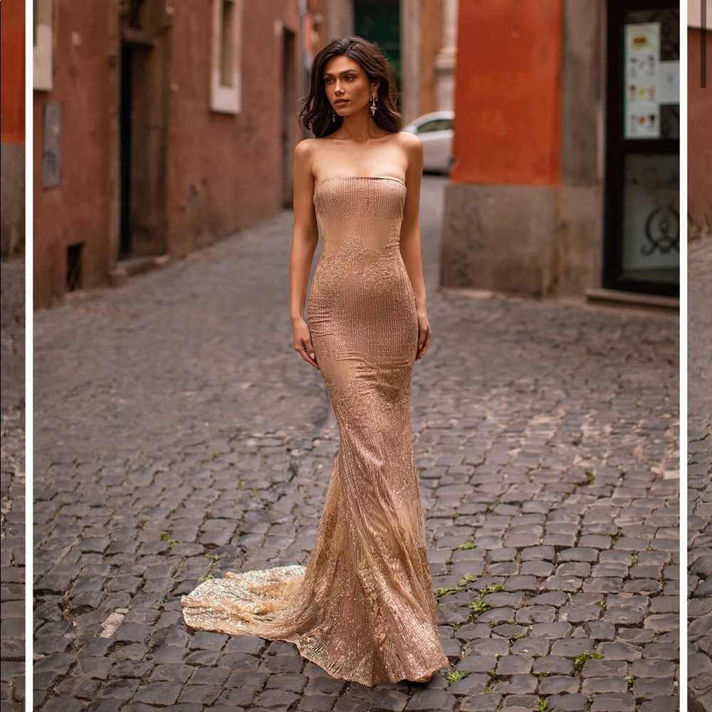 Leila Gold Alamour The Label Formal Gown